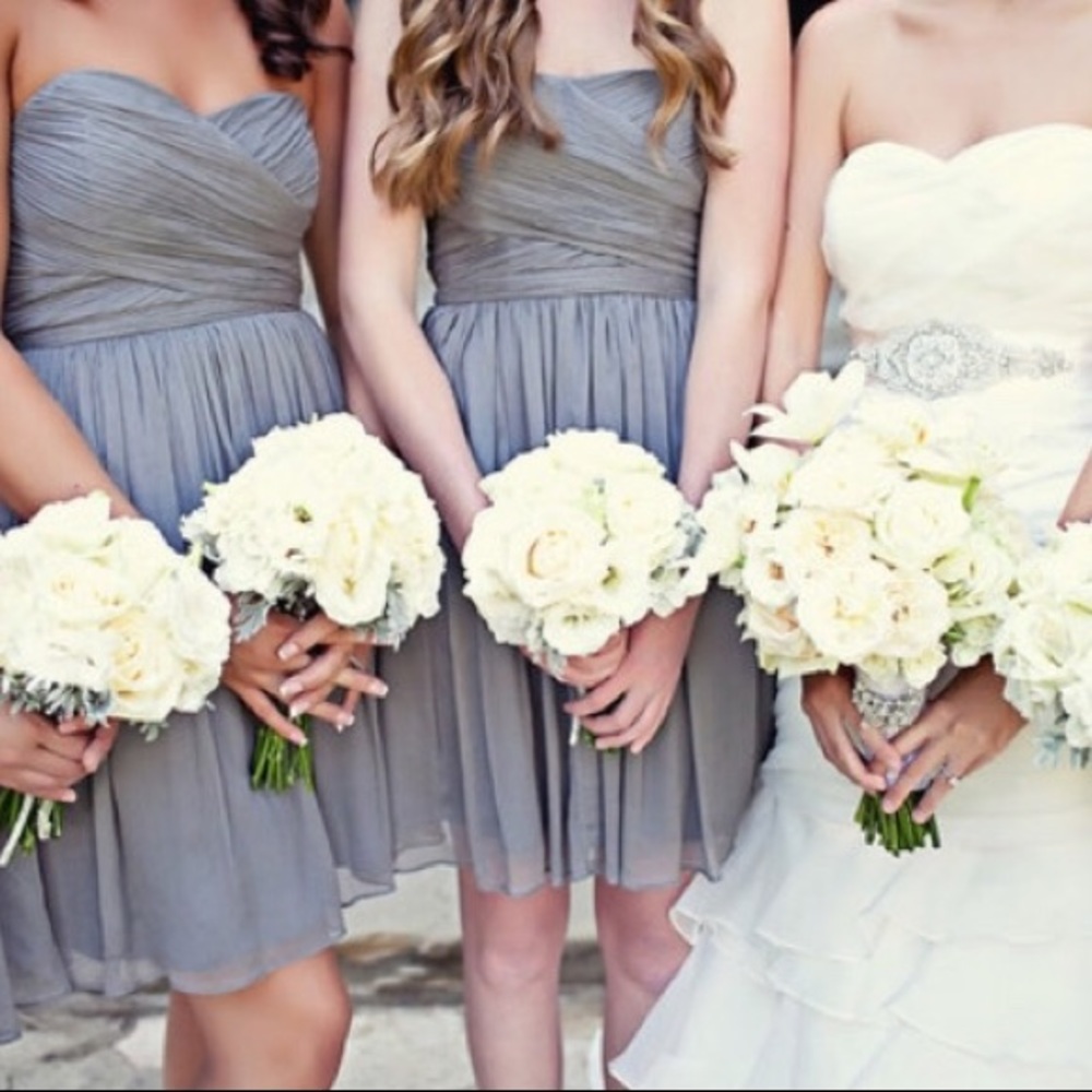 Grey J Crew Bridesmaid’s Dress